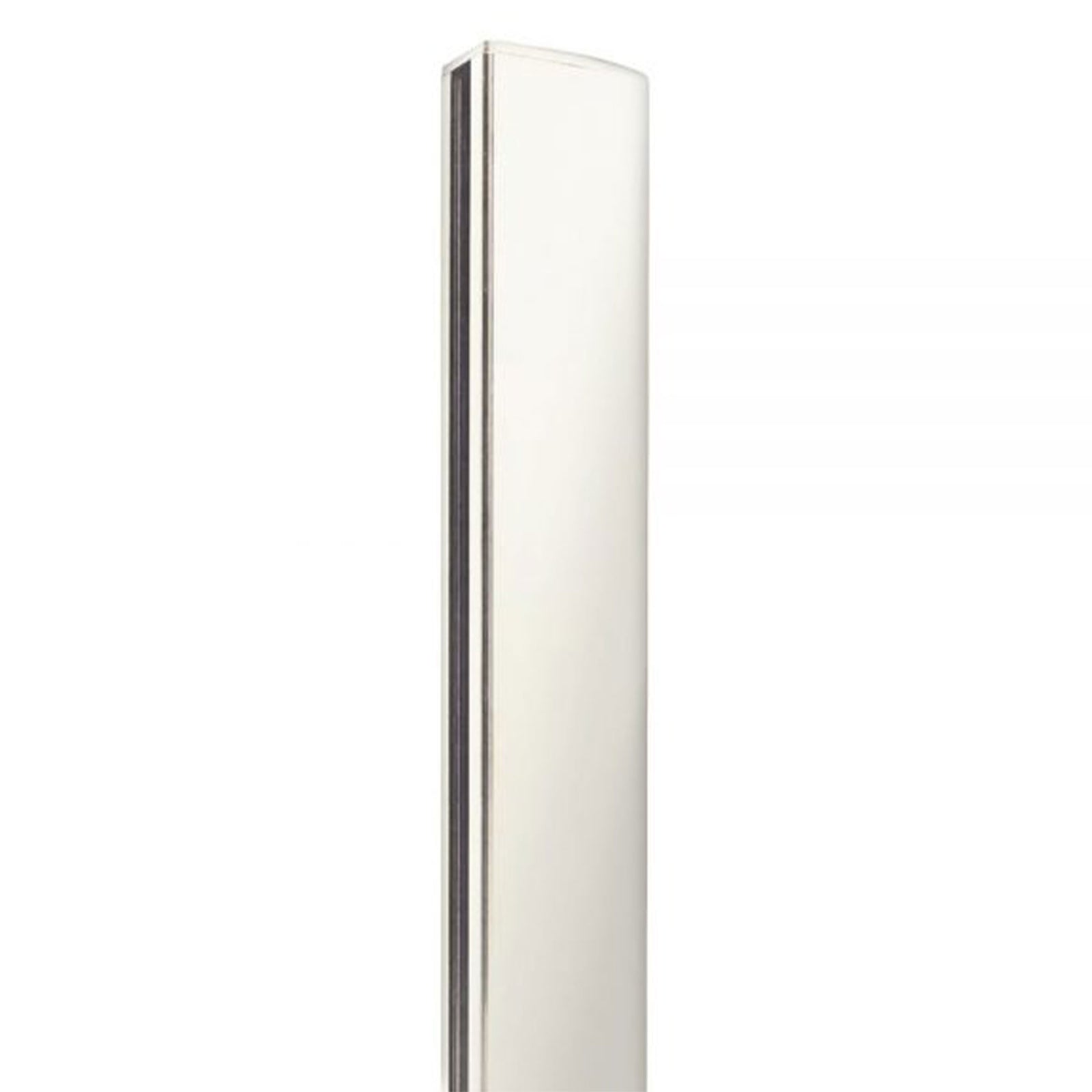 Quick Screen 95 Inch 2 Way Aluminum Fence Panel Post, White (2 Pack) (Used) - VMInnovations
