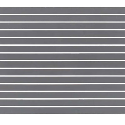 Stratco 71 x 94" Slat Gate Fencing, Gray, w/ 95" 1 Way Fence Post, Gray, 2 Pack