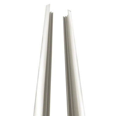 Stratco 8 x 6 Ft Slat Fence System, White, w/ 6 Ft Slat Fencing, White (2 Pack)