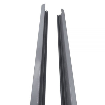 Stratco 71 x 94" Slat Gate Fencing, Gray, w/ 6 Foot Slat Fencing, Gray (2 Pack)