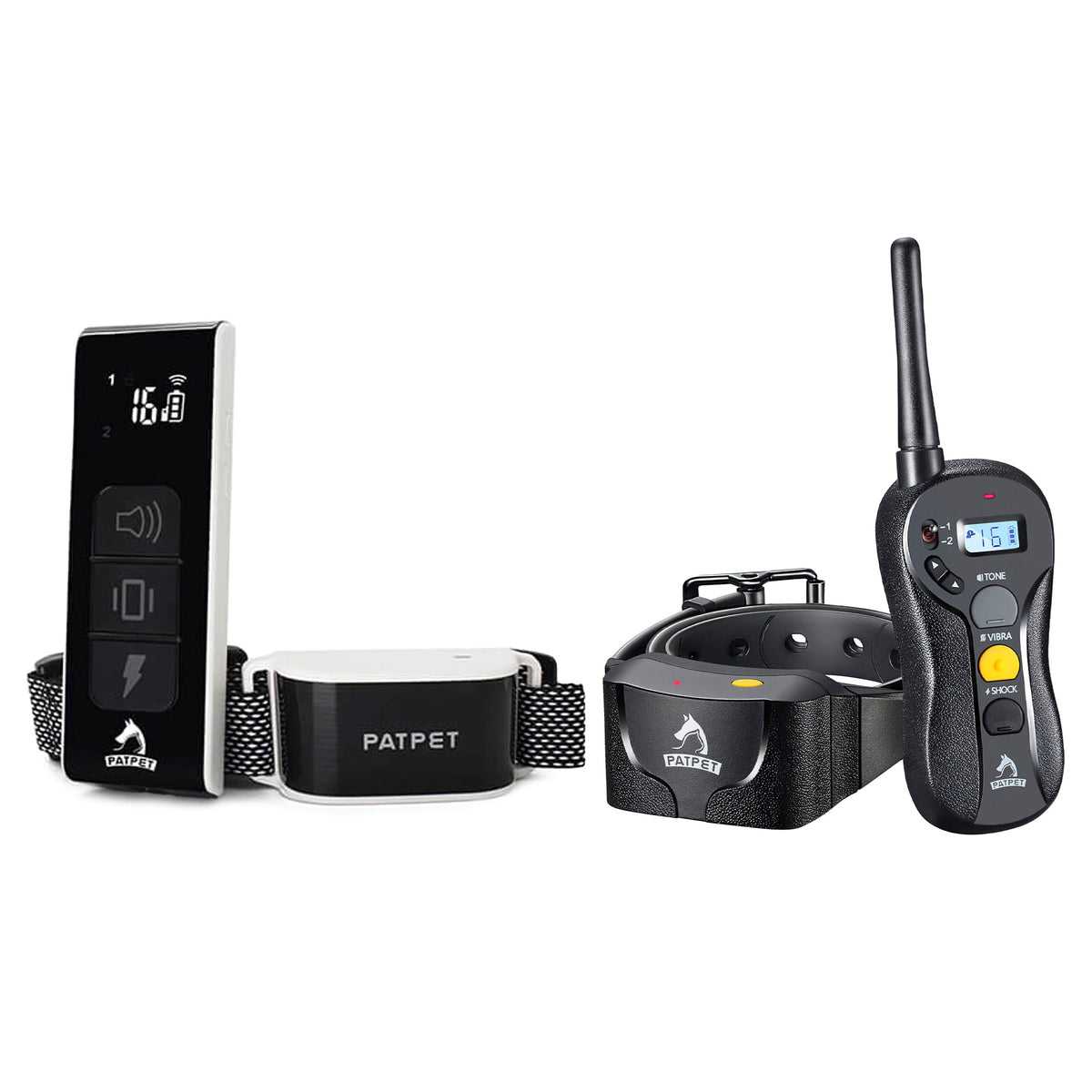 PATPET 650A Rechargeable Waterproof Training Collar with 640A Dog Shock Collar