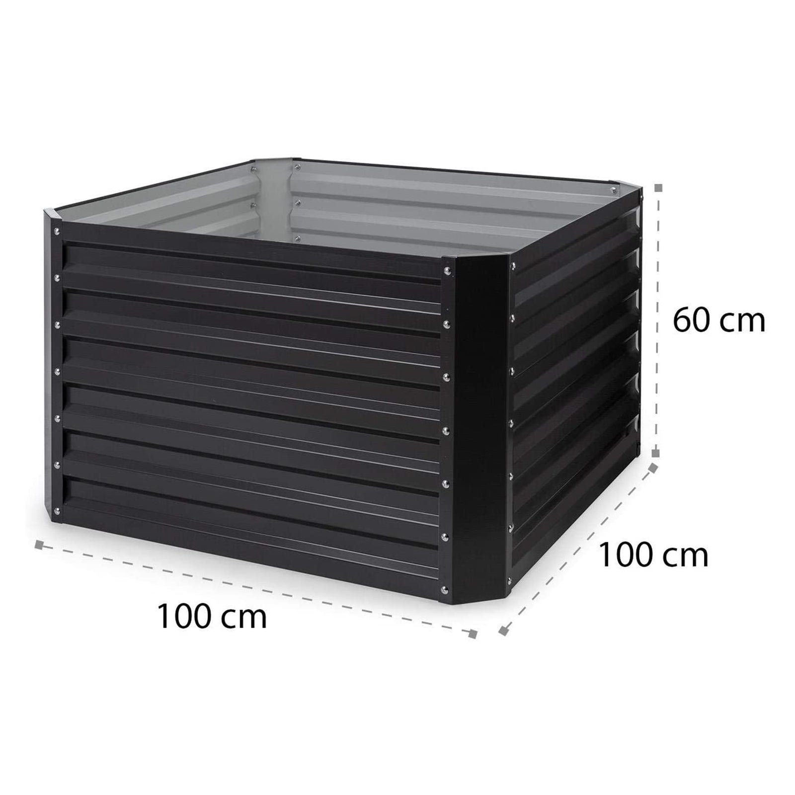 Blumfeldt 22x9x39" Outdoor Galvanized Steel Metal Raised Garden Bed (For Parts) - VMInnovations