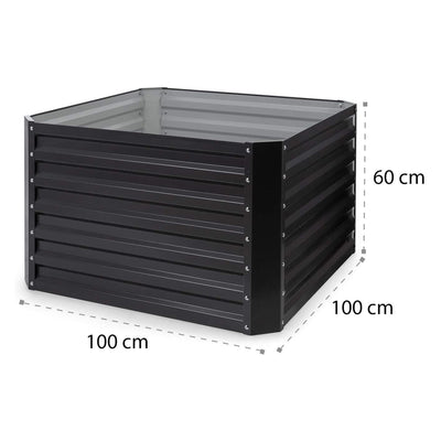 Blumfeldt 22x9x39" Outdoor Galvanized Steel Metal Raised Garden Bed (For Parts) - VMInnovations