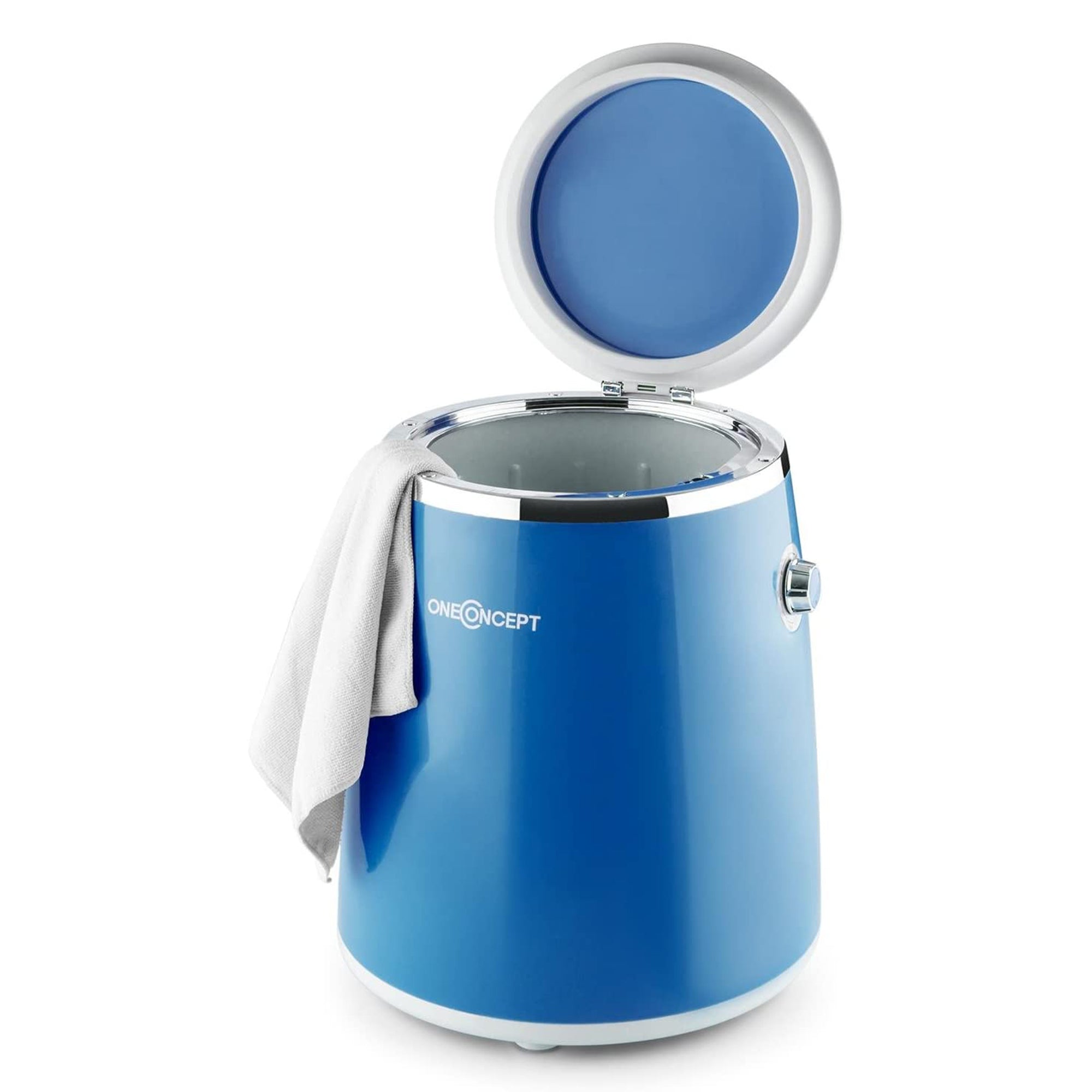 OneConcept Ecowash Pico Portable Compact Mini Top Loading Washing Machine, Blue
