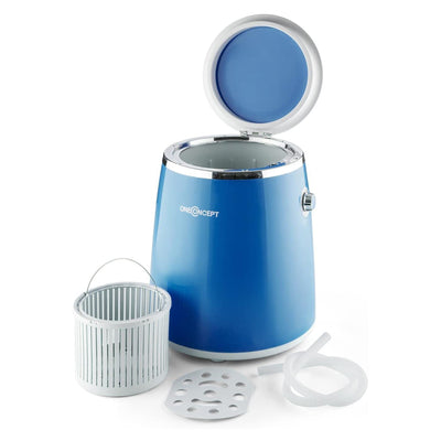 OneConcept Ecowash Pico Portable Compact Mini Top Loading Washing Machine, Blue