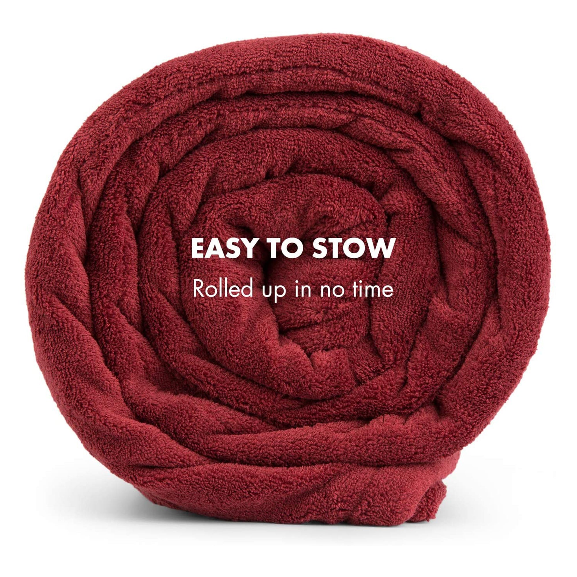 Klarstein Dr Watson 70" x 50" Electric Heated Plush Blanket, 3 Settings, Red