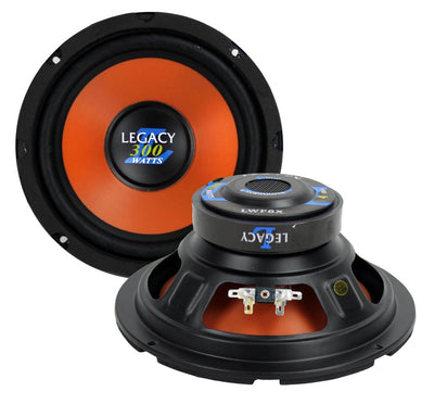 2) New LEGACY LWF8X 8" 600 WATT Car Audio Subwoofers Subs Power Woofers 4 Ohm