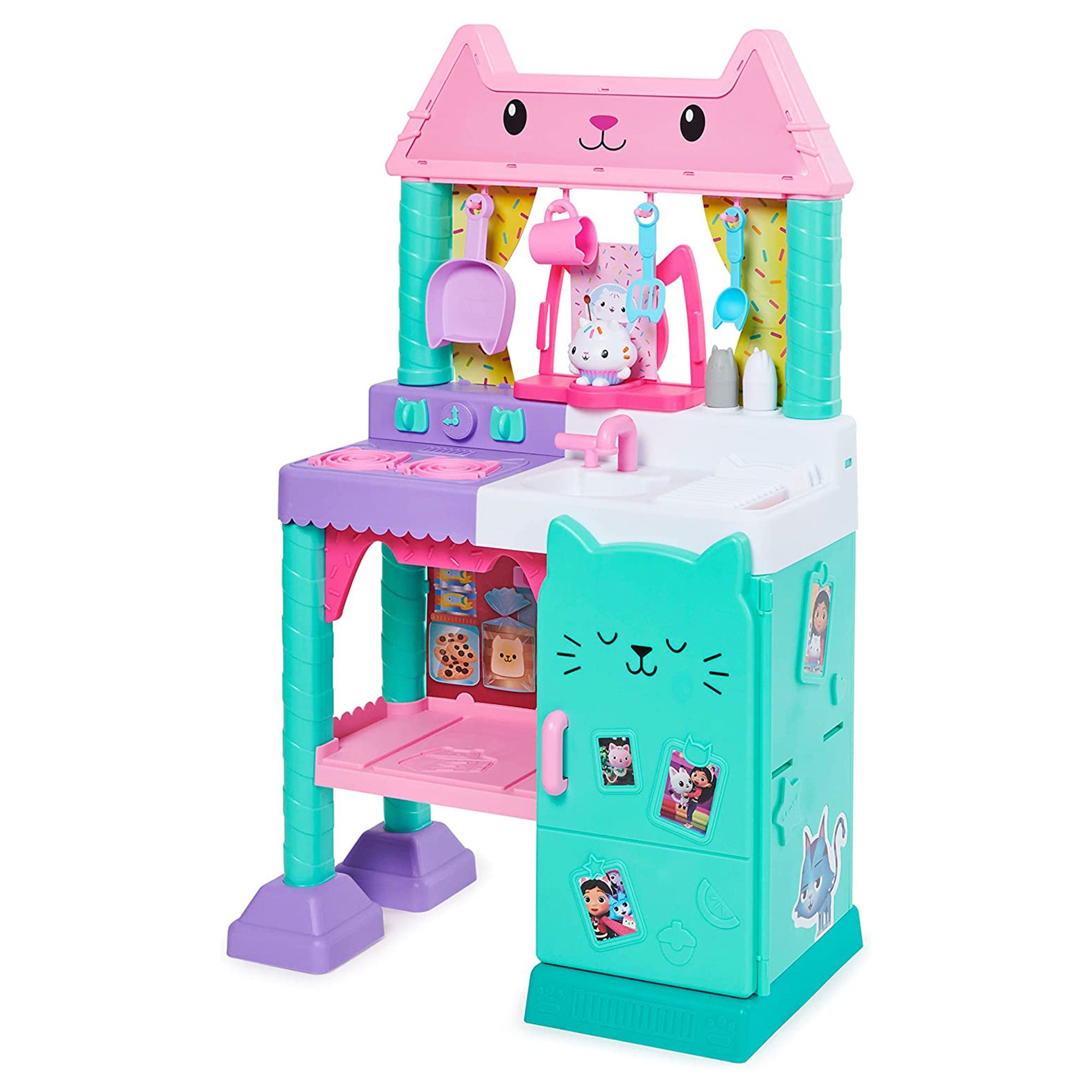 Gabby's Dollhouse Cakey Kitchen Playset with Accessories and Play Food - VMInnovations