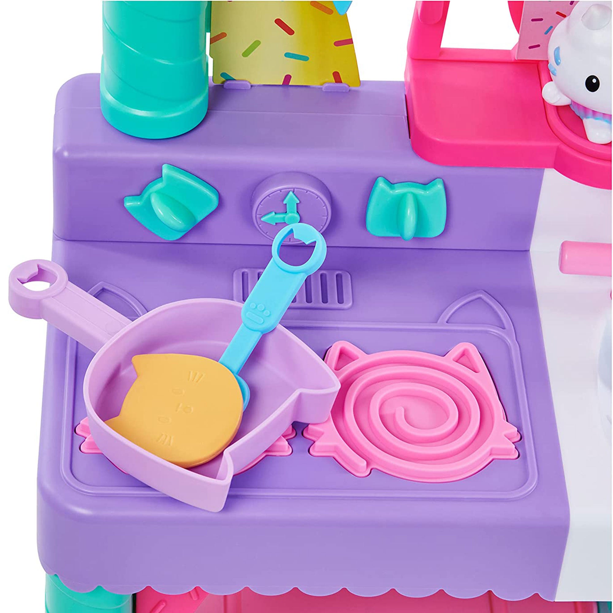Gabby's Dollhouse Cakey Kitchen Playset with Accessories and Play Food - VMInnovations