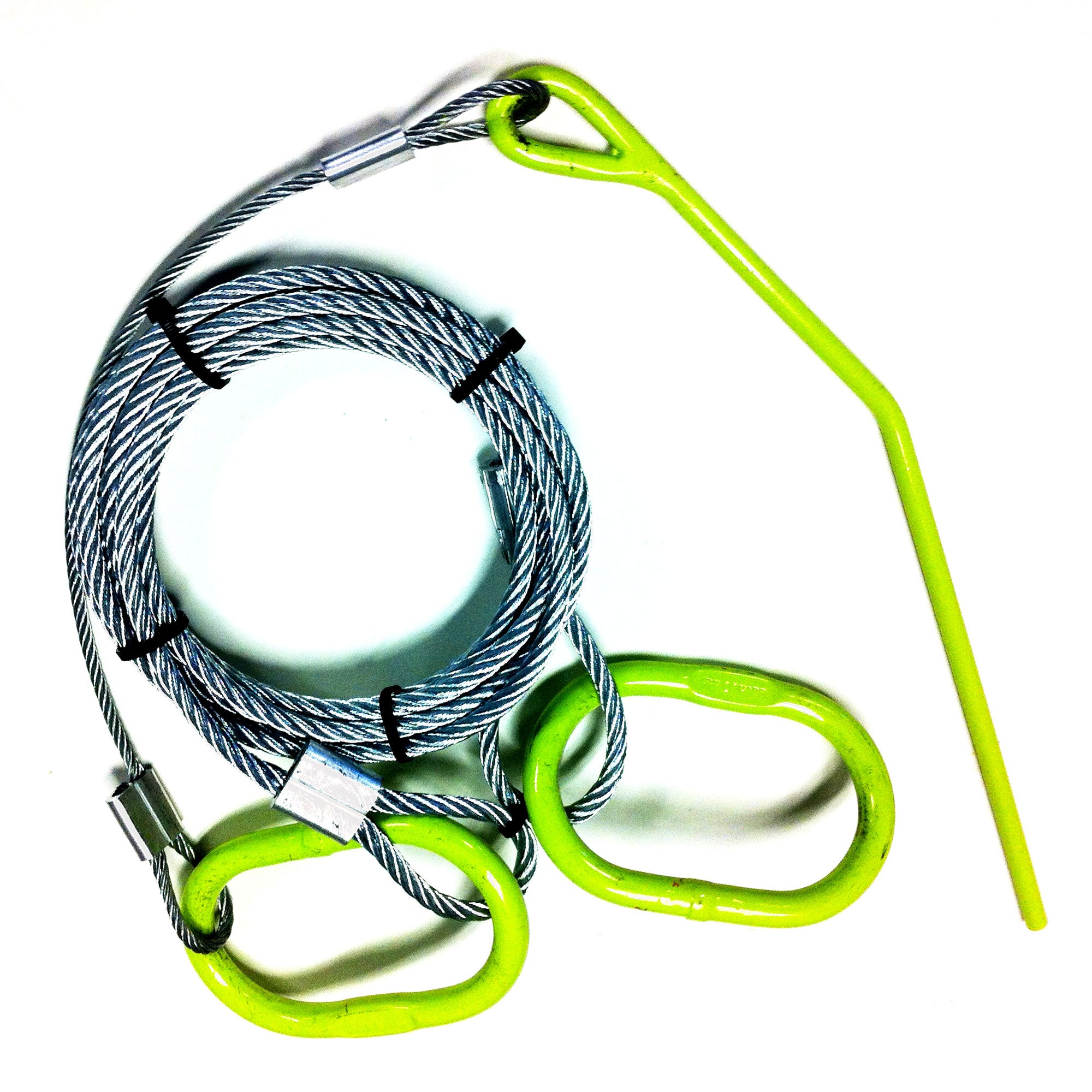Timber Tuff TMW-48 15 Foot ATV UTV Log Choker Cable with Tow Rings & Probe Stake - VMInnovations