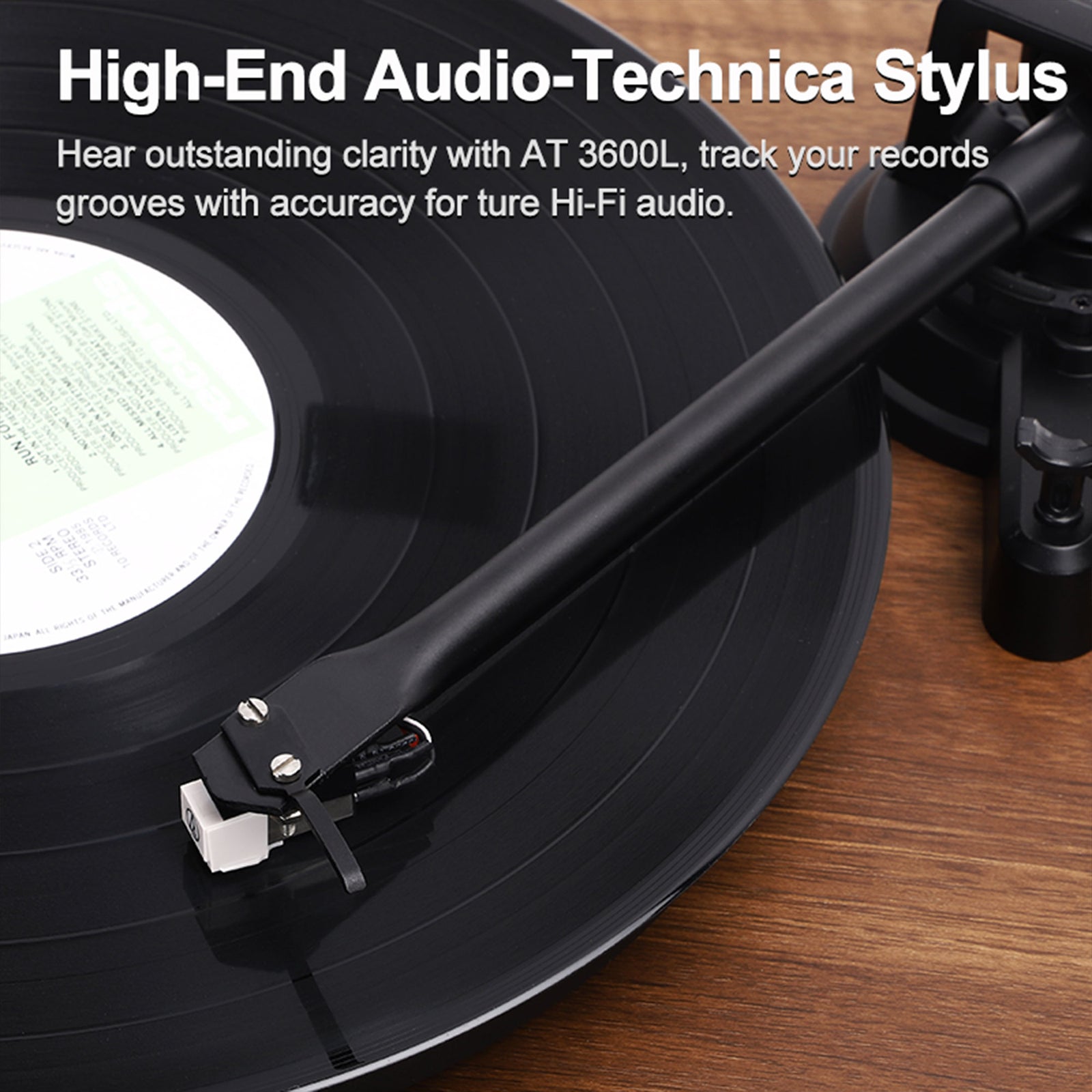 Angels Horn Vinyl Record Player w/ Speakers & Phono Preamp (For Parts) - VMInnovations