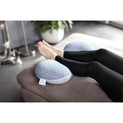 Babymoov Mom and Baby Sleep Aid Leg Support Nursing Pillow, Grey Polka Dots - VMInnovations