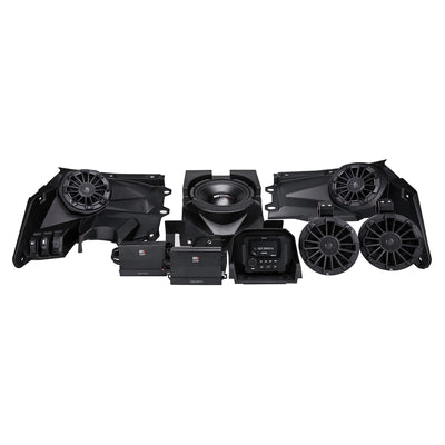 MB Quart STAGE 5 Complete Sound System & QUBThree Premium Bluetooth Speaker, Red - VMInnovations