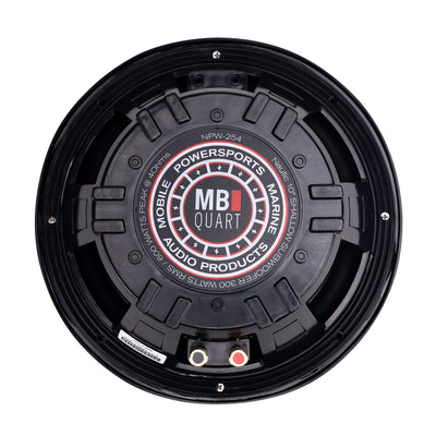 MB Quart NPW-254 Nautic Premium 10" 600W 4 Ohm Shallow Subwoofer Boat Speaker - VMInnovations