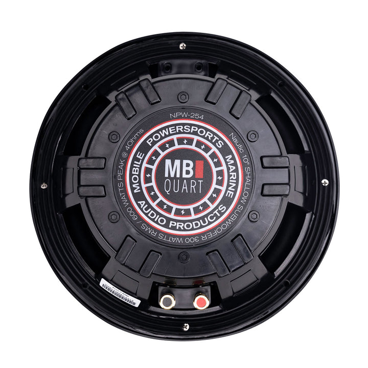 MB Quart NPW-254 Nautic Premium 10" 600W 4 Ohm Shallow Subwoofer Boat Speaker