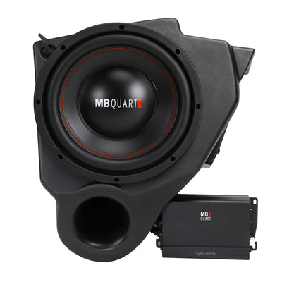 MB Quart STAGE 2 Polaris RZR Subwoofer System & QUBThree Bluetooth Speaker, Red