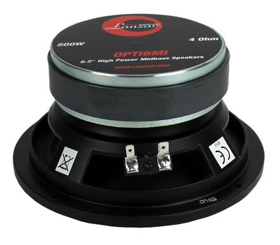 LANZAR OPTI6MI 6.5" 500W Car Mid bass Mid Range Speaker Audio Stereo (Open Box)