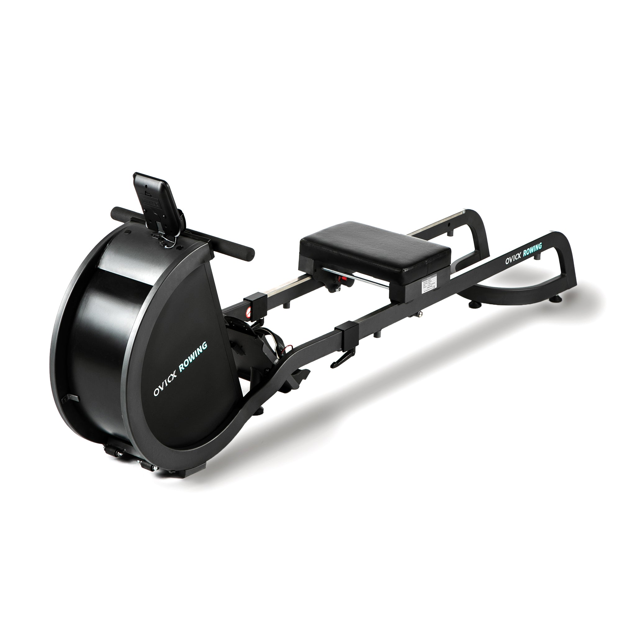 OVICX Foldable Home Rower w/Adjustable Foot Plate & Extra Long Track(Open Box) - VMInnovations