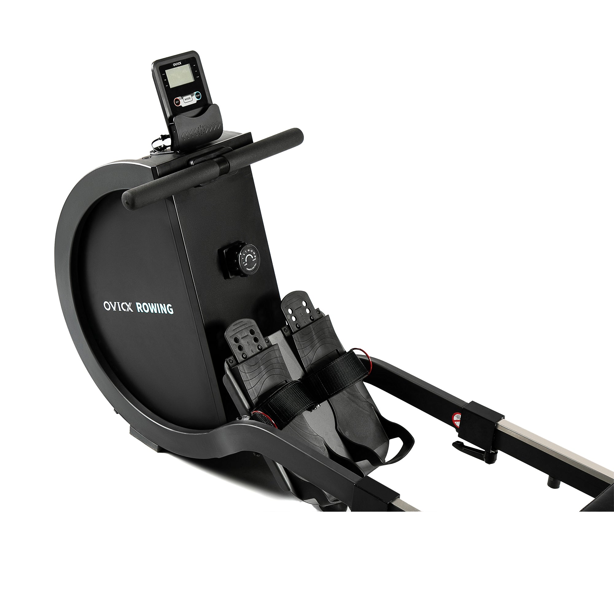 OVICX Foldable Home Rower w/Adjustable Foot Plate & Extra Long Track(Open Box) - VMInnovations