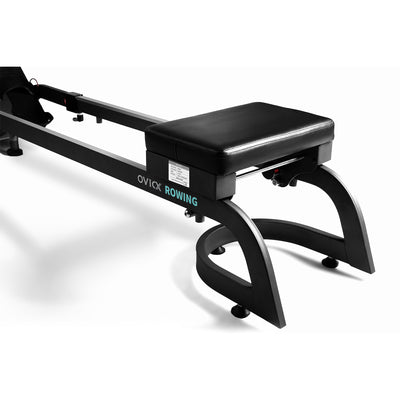 OVICX Foldable Home Rower w/Adjustable Foot Plate & Extra Long Track(Open Box)