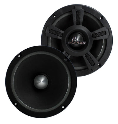 LANZAR OPTI6MI 6.5" 1000W Car Mid bass Mid Range Audio Speakers PAIR
