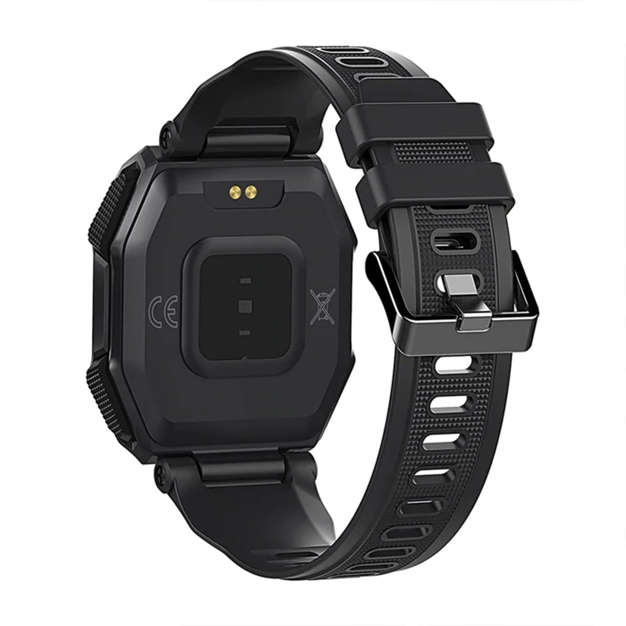 KOSPET ROCK Rugged Waterproof Smartwatch with 1.69 Inch Display Screen, Black