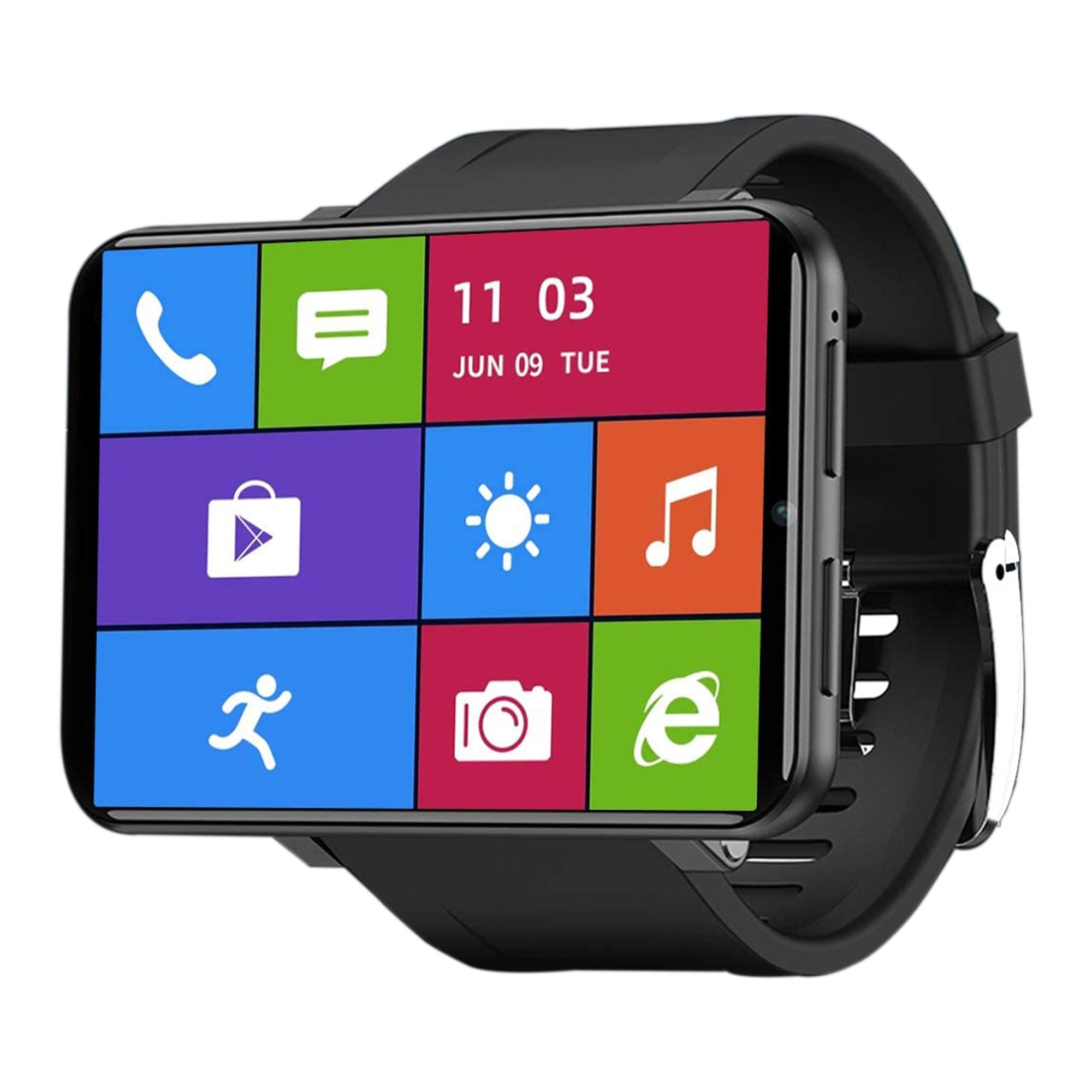 KOSPET MAX GPS Android Smartwatch with 4G LTE and 2.86 inch Touchscreen, Black