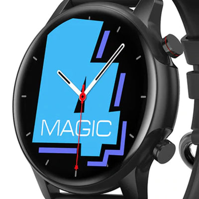 KOSPET MAGIC 4 Bluetooth 5ATM Waterproof Smartwatch w/ 24 Hour Tracking, Black