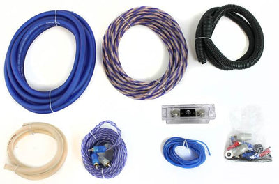 POWER ACOUSTIK 2 Gauge Ga Car Audio Amplifier Amp Wiring Wire Kit (Open Box)