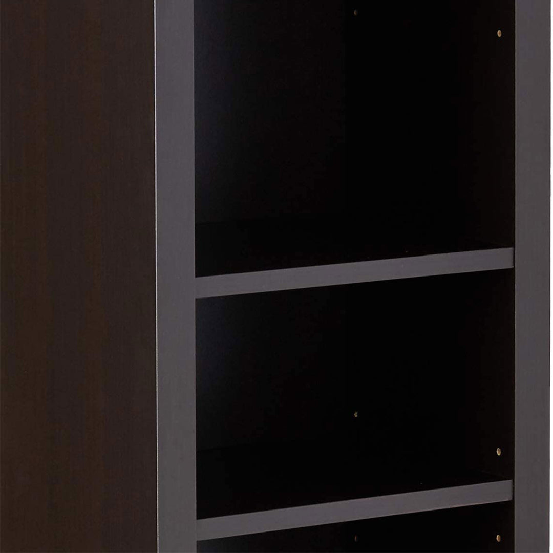 Coaster Home Furnishings 9-Shelf Narrow Wooden Bookcase, Cappuccino (Used)