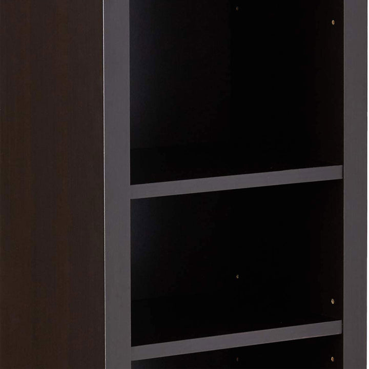 Coaster Home Furnishings 9-Shelf Narrow Wooden Bookcase, Cappuccino (Used)