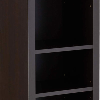 Coaster Home Furnishings 9-Shelf Narrow Wooden Bookcase, Cappuccino (Open Box) - VMInnovations