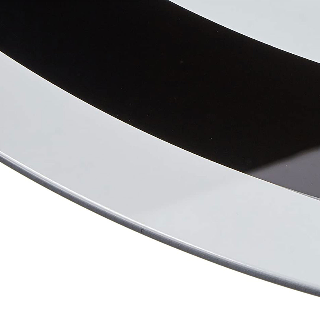 Coaster Home Furnishings Tempered Glass Top Coffee Table, Chrome/Black (Used) - VMInnovations