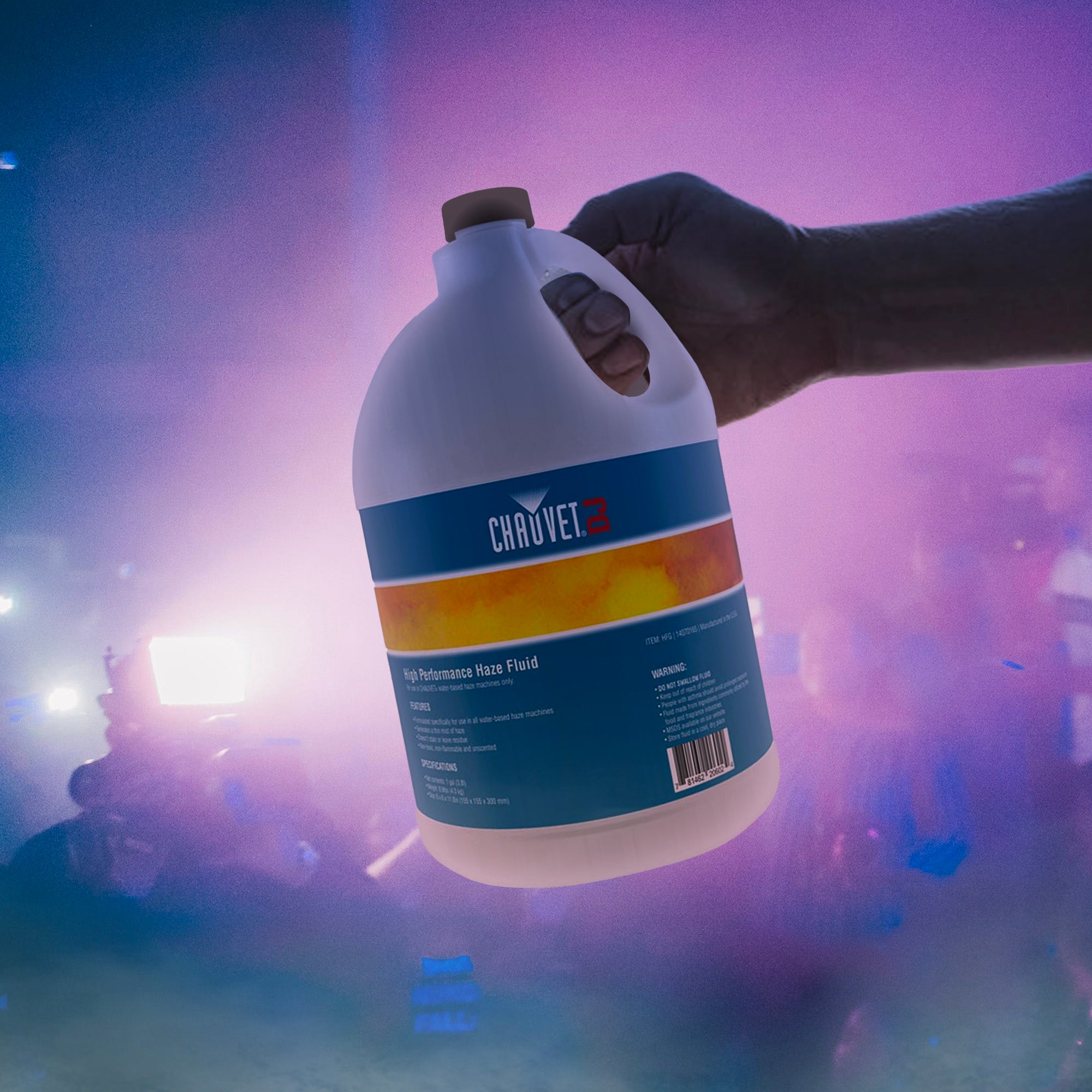 CHAUVET DJ Hurricane HFG Water Based Smoke Fog Haze Machine Fluid, 1 Gal (Used)