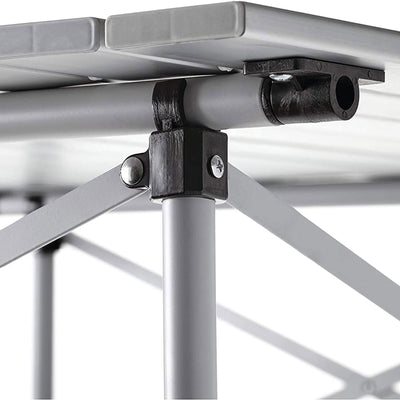 Coleman Portable and Compact Outdoor Folding Aluminum Table for Camping, White - VMInnovations