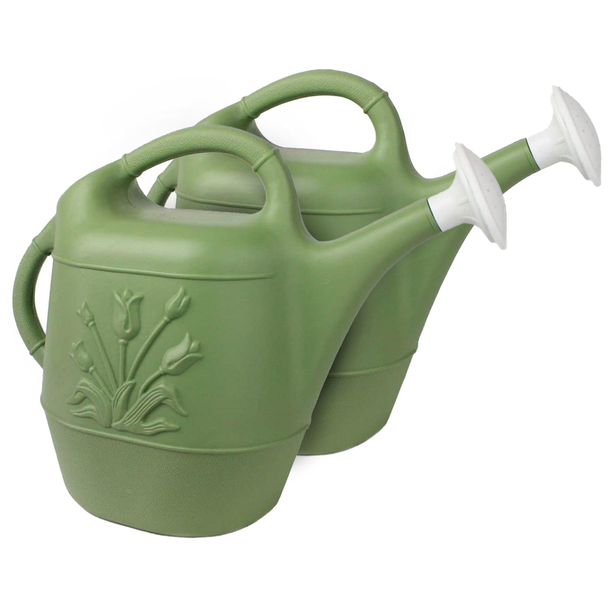 Union Products Plants & Garden 2 Gal Plastic Watering Can, Sage Green, 2 Ct - VMInnovations