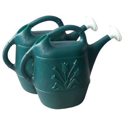 Union Products 63065 Indoor Outdoor 2 Gallon Plant Watering Can, Green (2 Pack) - VMInnovations