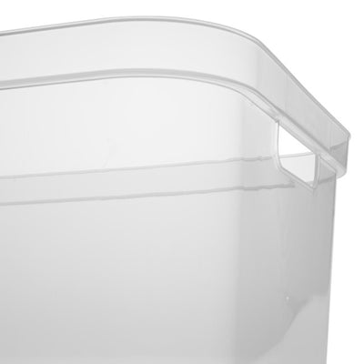 Sterilite 5.25 x 12 x 15 Inch Storage Bin w/ Carry Through Handles, Clear, 16 Ct