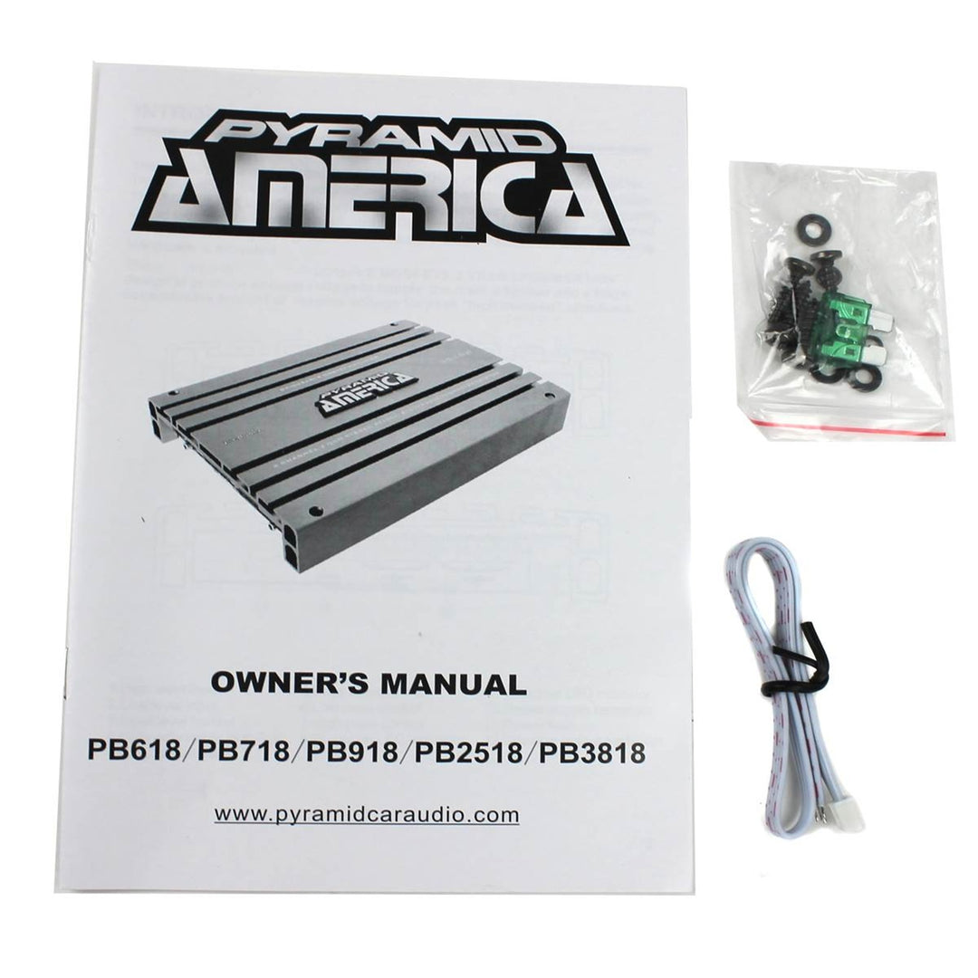 Pyramid 2000W 2 Channel Car Audio Amplifier Power Bridgeable MOSFET (Open Box) - VMInnovations
