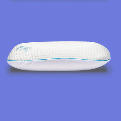 Traditional Comfort Low Profile Memory Foam Sleep Pillow, King (Used)