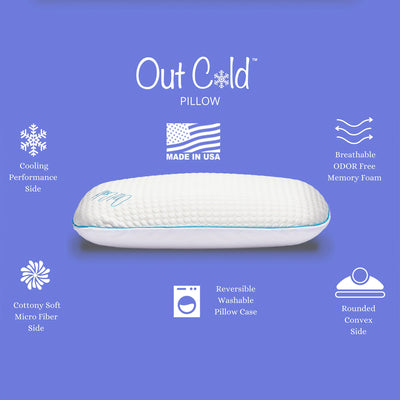 Traditional Comfort Low Profile Memory Foam Sleep Pillow, King (Used) - VMInnovations