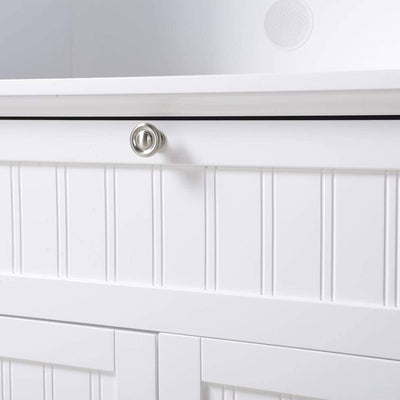 American Furniture Classics OS Home & Office Wooden Buffet & Hutch, White (Used) - VMInnovations