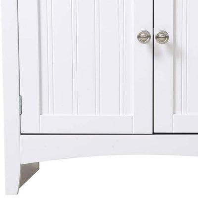 American Furniture Classics OS Home & Office Wooden Buffet & Hutch, White (Used)