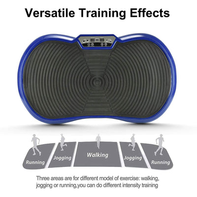 Wonder Maxi 3D Vibration Plate Exercise Machine w/ Dual Motor Oscillation, Blue