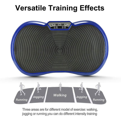 3D Vibration Plate Exercise Machine w/ Dual Motor Oscillation, Blue (Open Box)