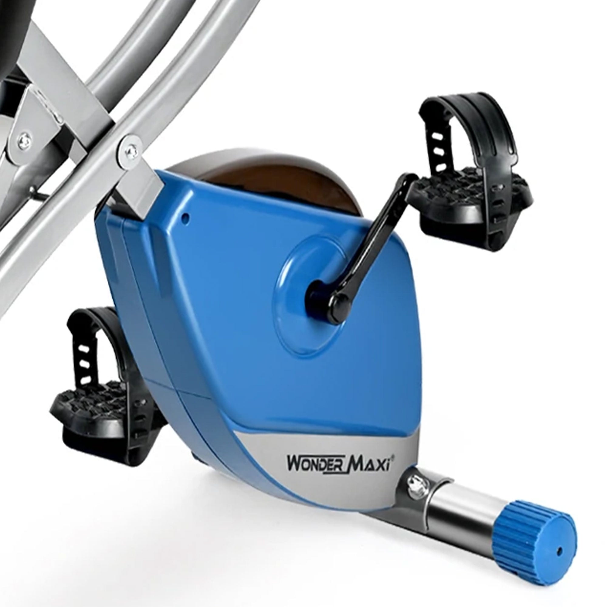 Wonder Maxi Folding Magnetic Indoor Exercise Bike with Arm Resistance Bands - VMInnovations