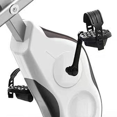 Wonder Maxi Folding Magnetic Indoor Exercise Bike w/ Arm Resistance Bands, Black