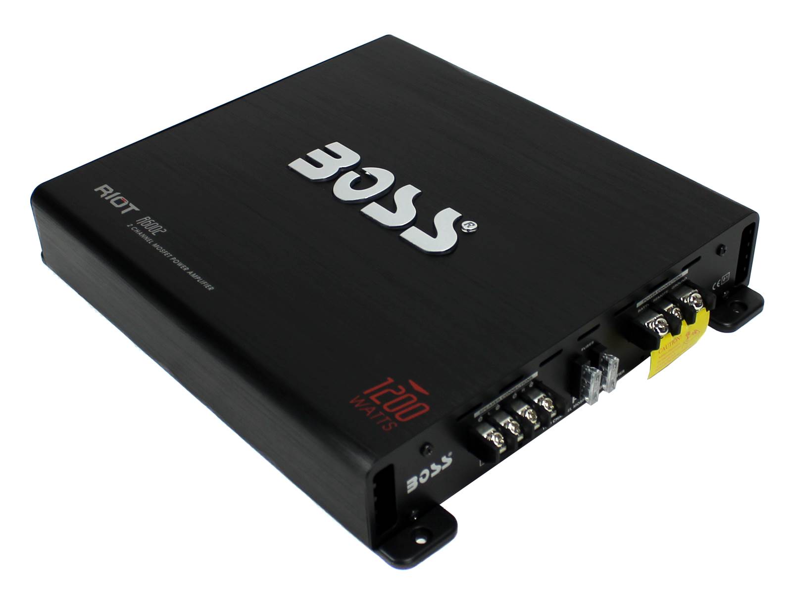 BOSS R6002 1200W 2-Channel MOSFET Power Car Audio Amplifier Amp + Bass Remote