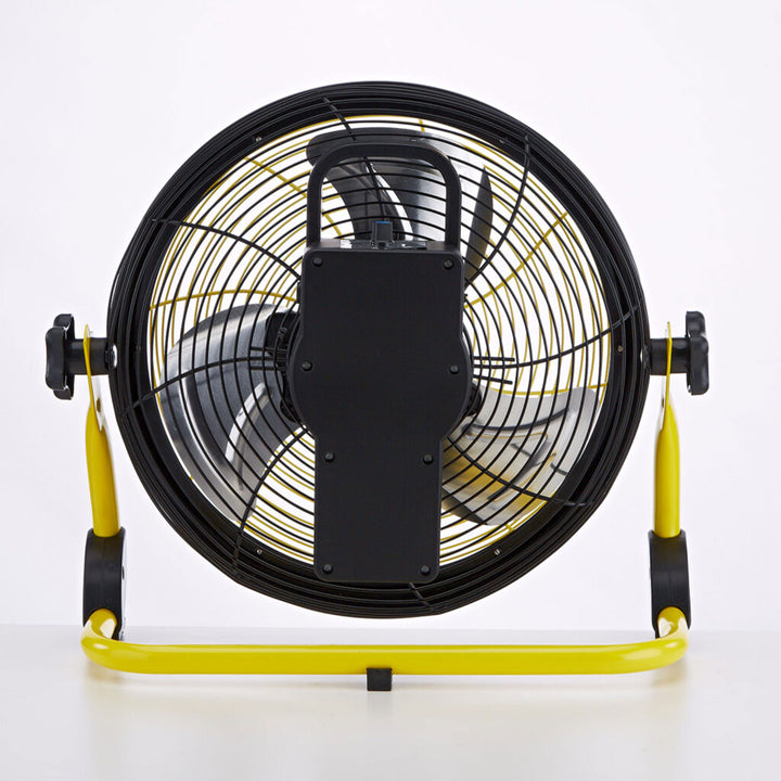 Lifesmart FGD-12C 12 In Rechargeable Battery Powdered Variable Speed Fan, Yellow