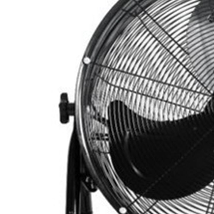 Lifesmart FGD-24Y 24 Inch Recirculating Floor Fan with Caster Wheels, Black